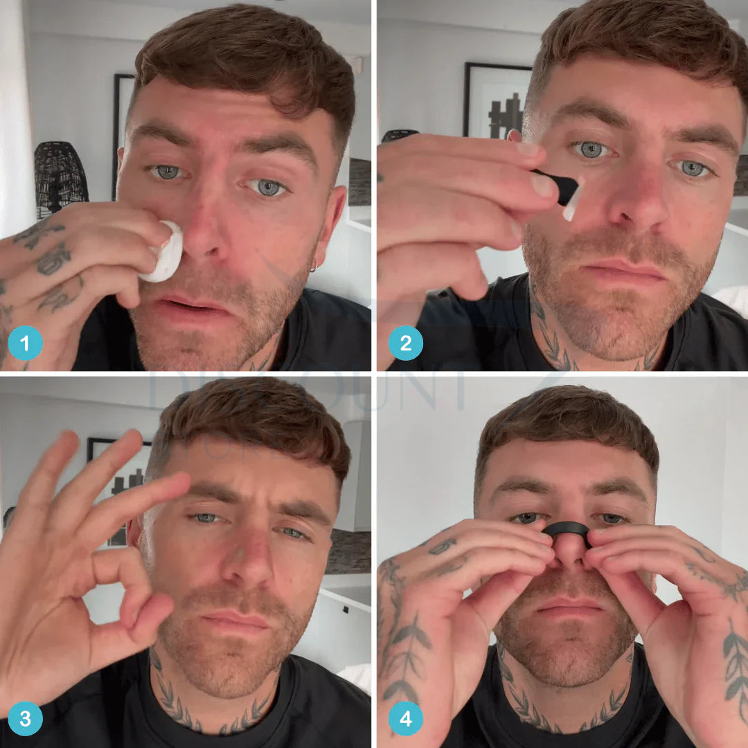 Magnetic Nasal Dilator Airflow Strip 4 PCS Kit - (IMPORTED)